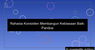 ilustrasi cara konsisten melakukan kebiasaan baik