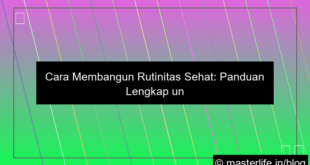 visual cara membangun rutinitas sehat