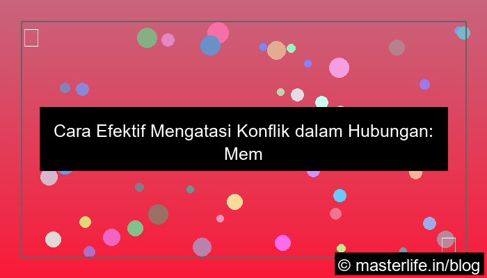 visual cara mengatasi konflik dalam hubungan