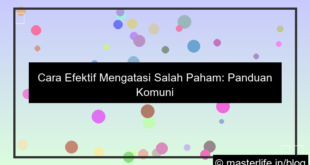 cara mengatasi salah paham