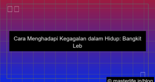 cara menghadapi kegagalan dalam hidup