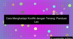 cara menghadapi konflik dengan tenang