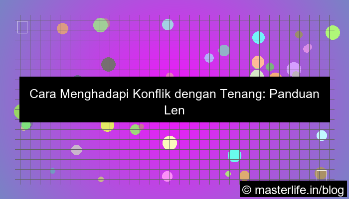 cara menghadapi konflik dengan tenang