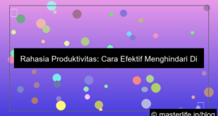 ilustrasi cara menghindari distraksi saat bekerja