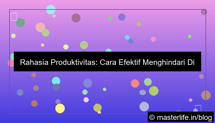 ilustrasi cara menghindari distraksi saat bekerja