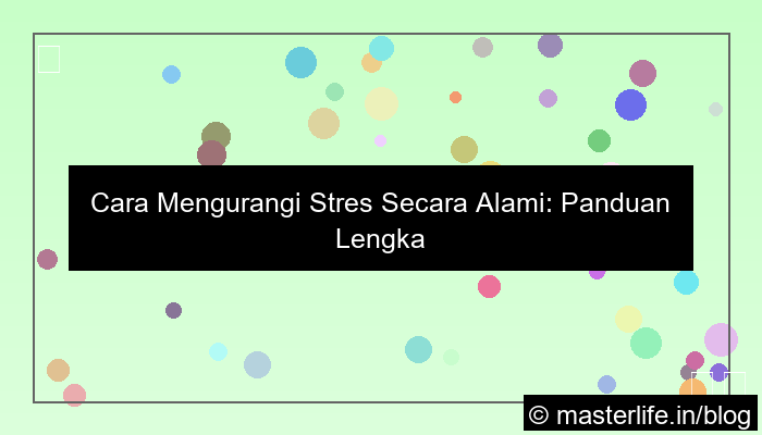desain cara mengurangi stres secara alami