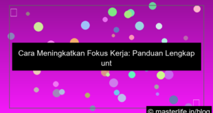 grafik cara meningkatkan fokus kerja