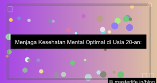 cara menjaga kesehatan mental di usia 20an