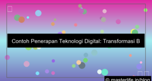 contoh penerapan teknologi digital