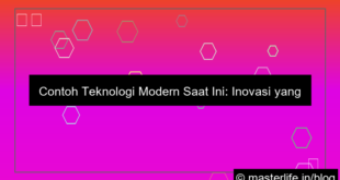 visual contoh teknologi modern saat ini