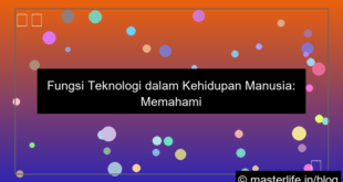 fungsi teknologi dalam kehidupan manusia
