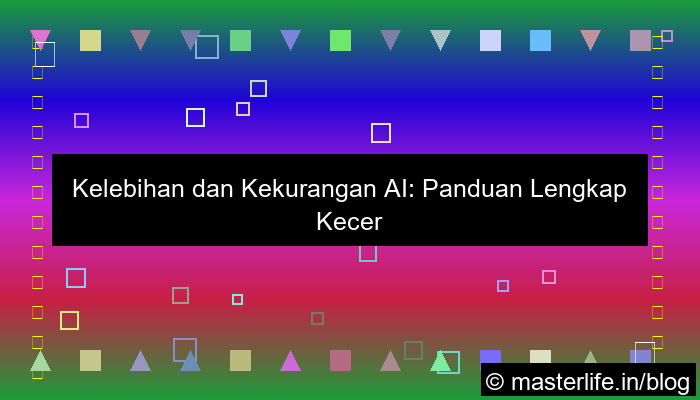 grafik kelebihan dan kekurangan ai