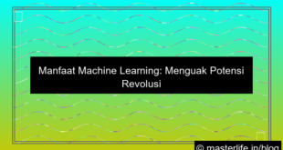 manfaat machine learning