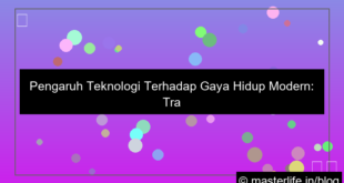 pengaruh teknologi terhadap gaya hidup