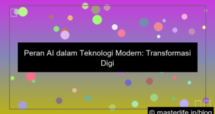 peran ai dalam teknologi modern