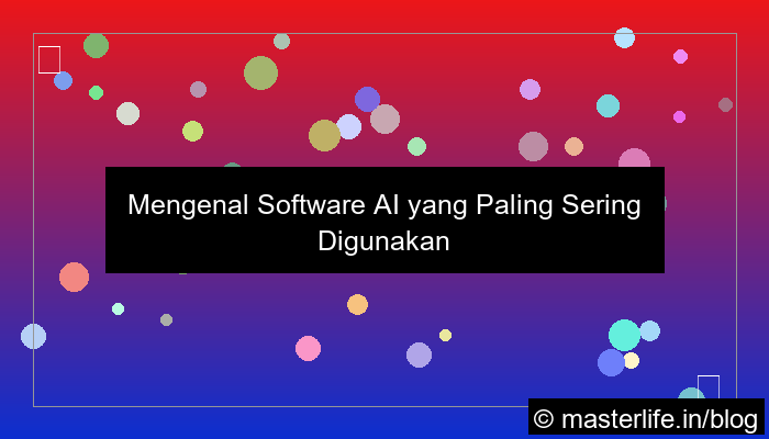 software ai yang sering digunakan