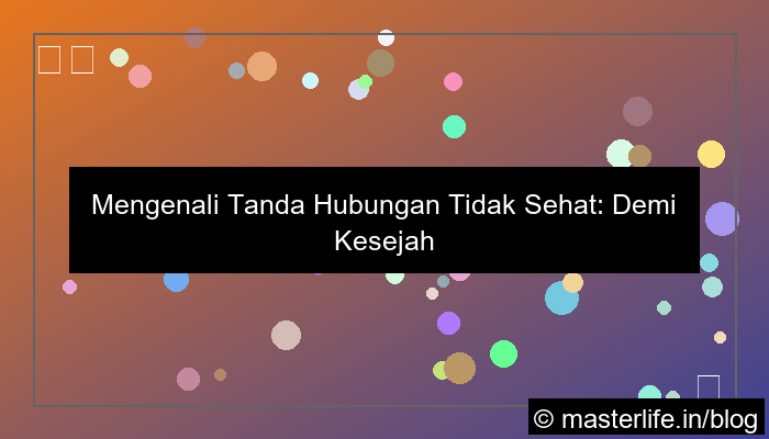 ilustrasi tanda hubungan tidak sehat