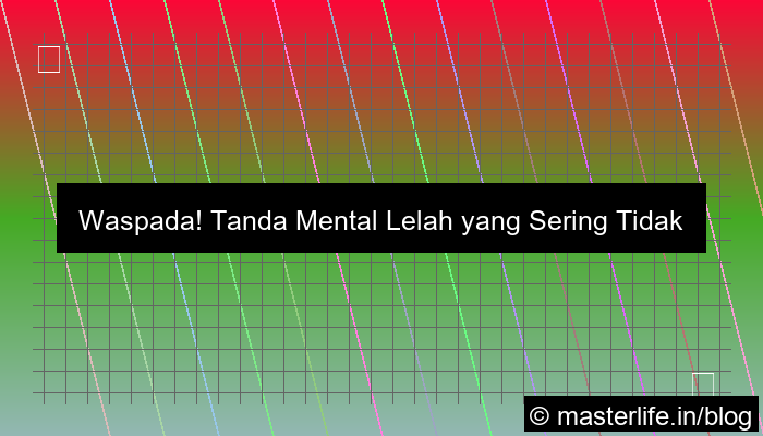 gambar tanda mental lelah tapi tidak sadar