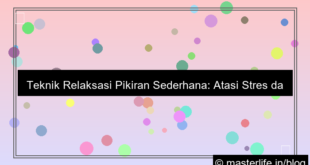 teknik relaksasi pikiran sederhana